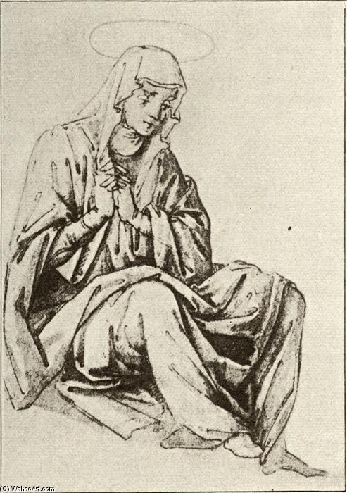 Mary Seated Under The Cross — Andrea Del Castagno