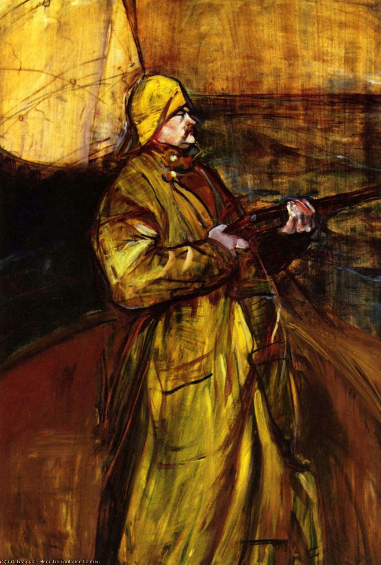 Maurice Joyant In A Summer Bay — Henri De Toulouse-lautrec
