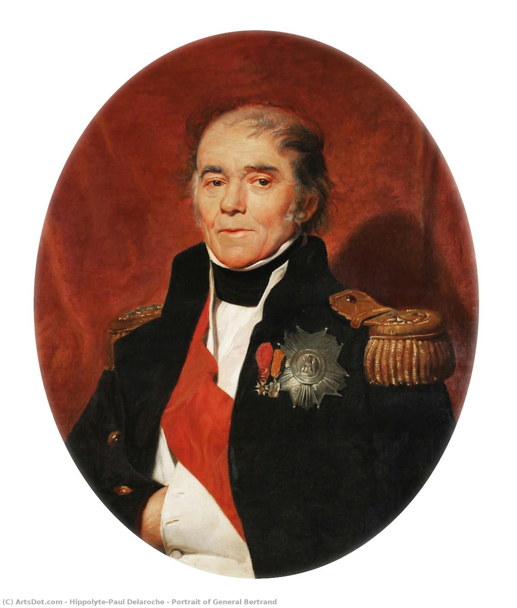 Portrait Of General Bertrand — Hippolyte-paul Delaroche