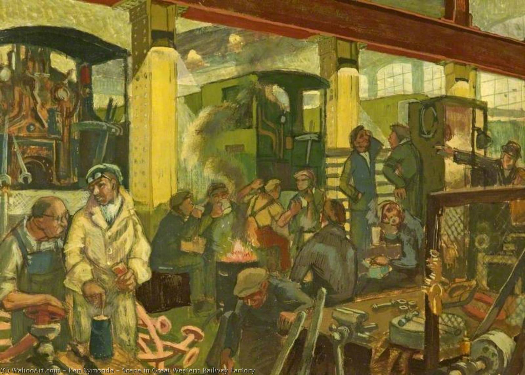 Scene In Great Western Railway Factory — Ken Symonds