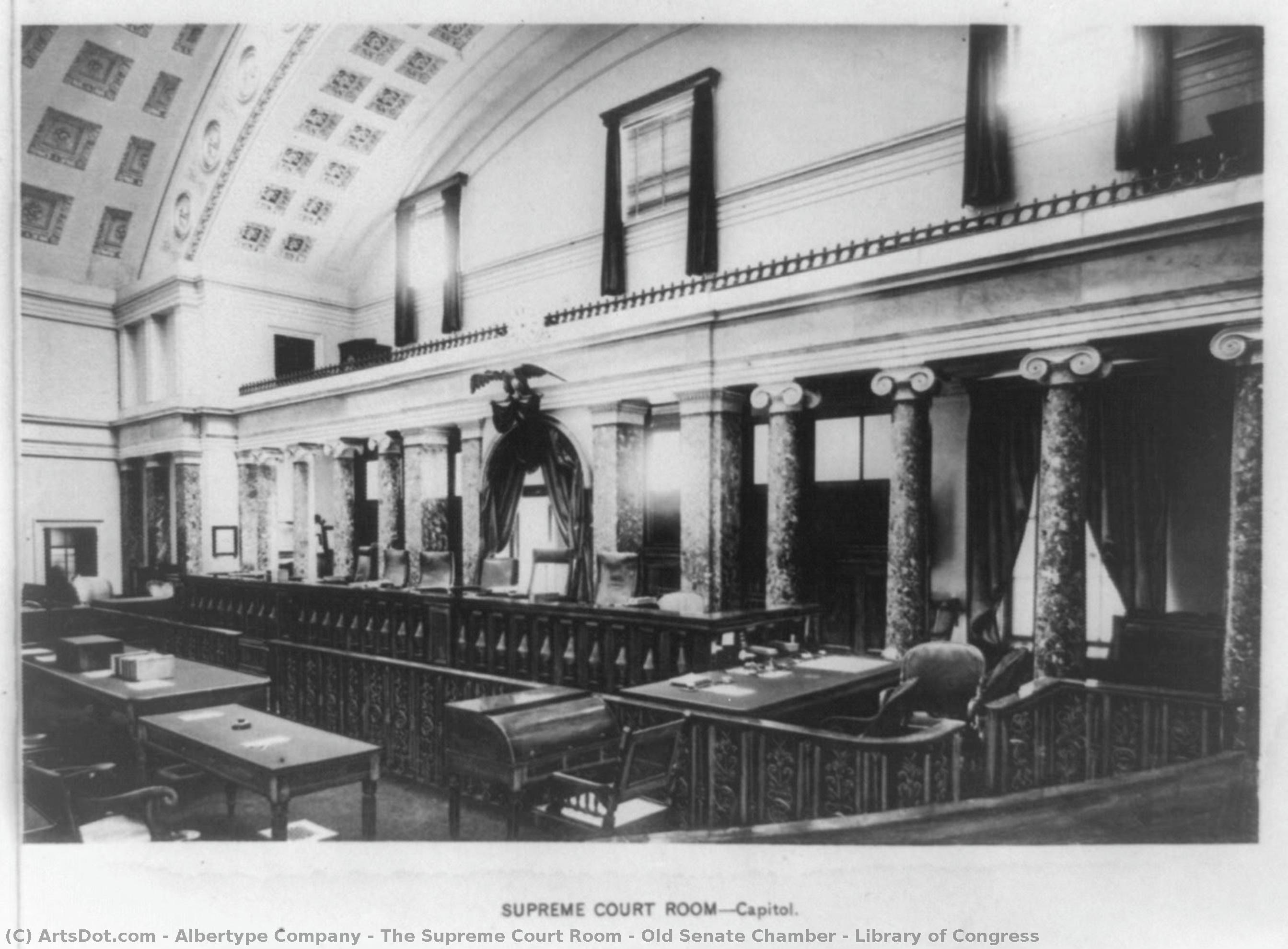 The Supreme Court Room - Old Senate Chamber / Library Of Congress — Albertype Company