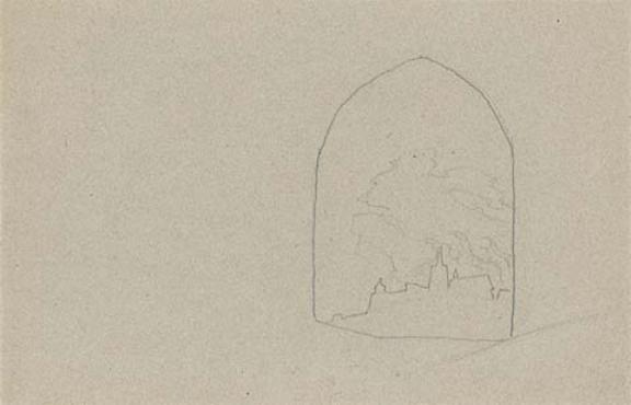 Cursory Sketch Of Paris Burning For ''saint Genevieve'' — Nicholas Roerich