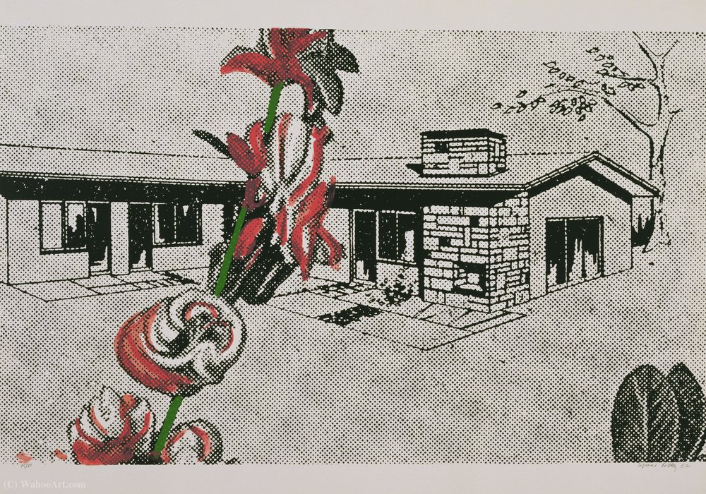 Wochenendhaus From The Portfolio Grafik Des Kapitalistischen Realismus — Sigmar Polke