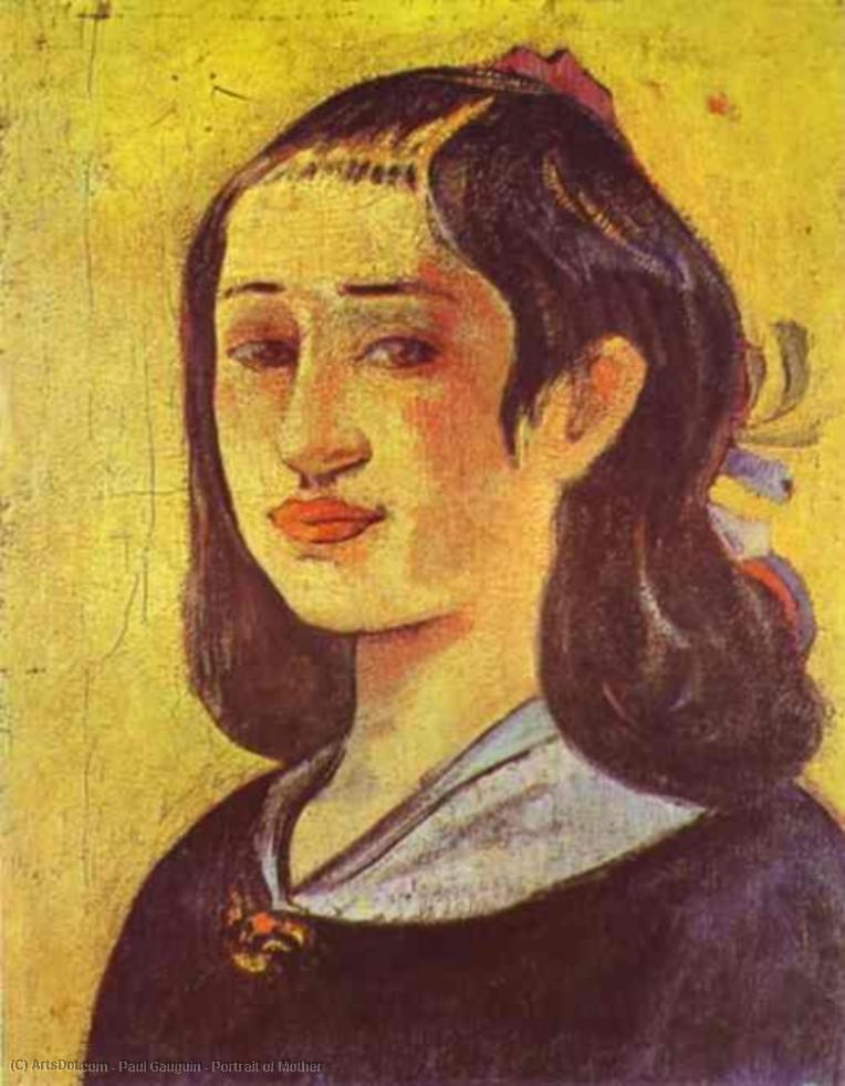 Portrait Of Mother — Eugène Henri Paul Gauguin