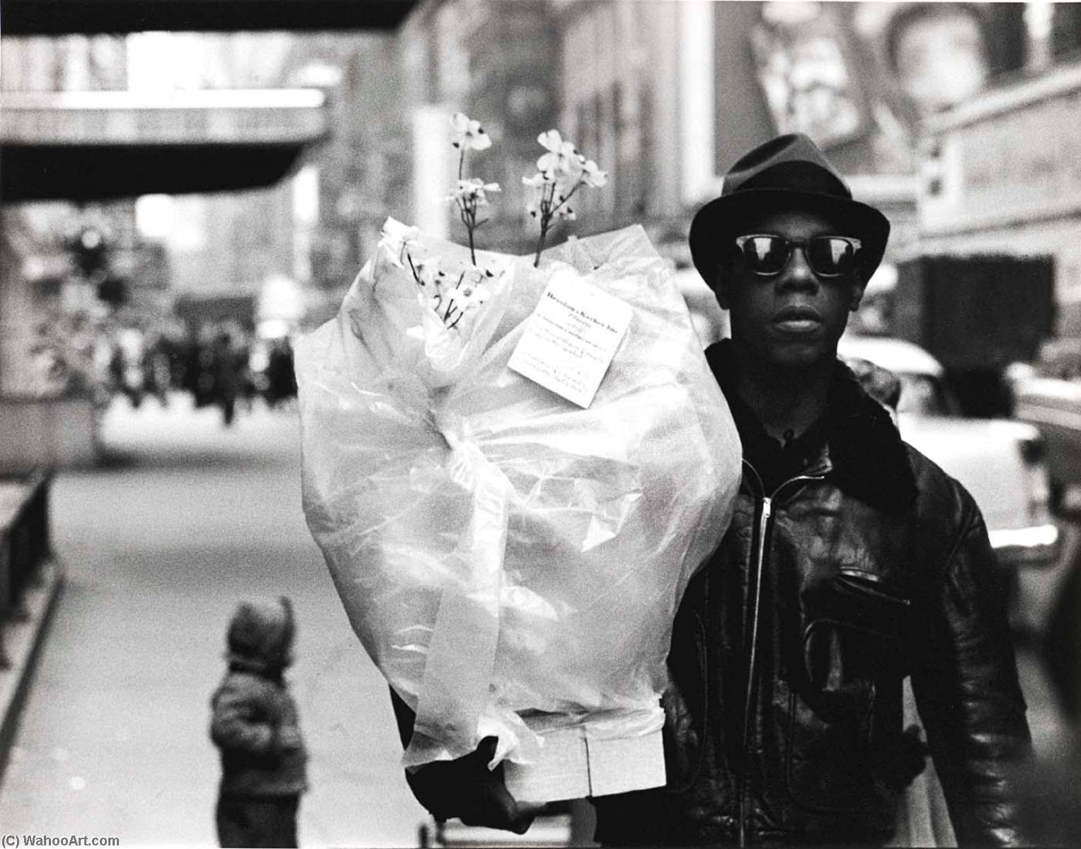 Flower Messenger, Times Square — Frank Paulin