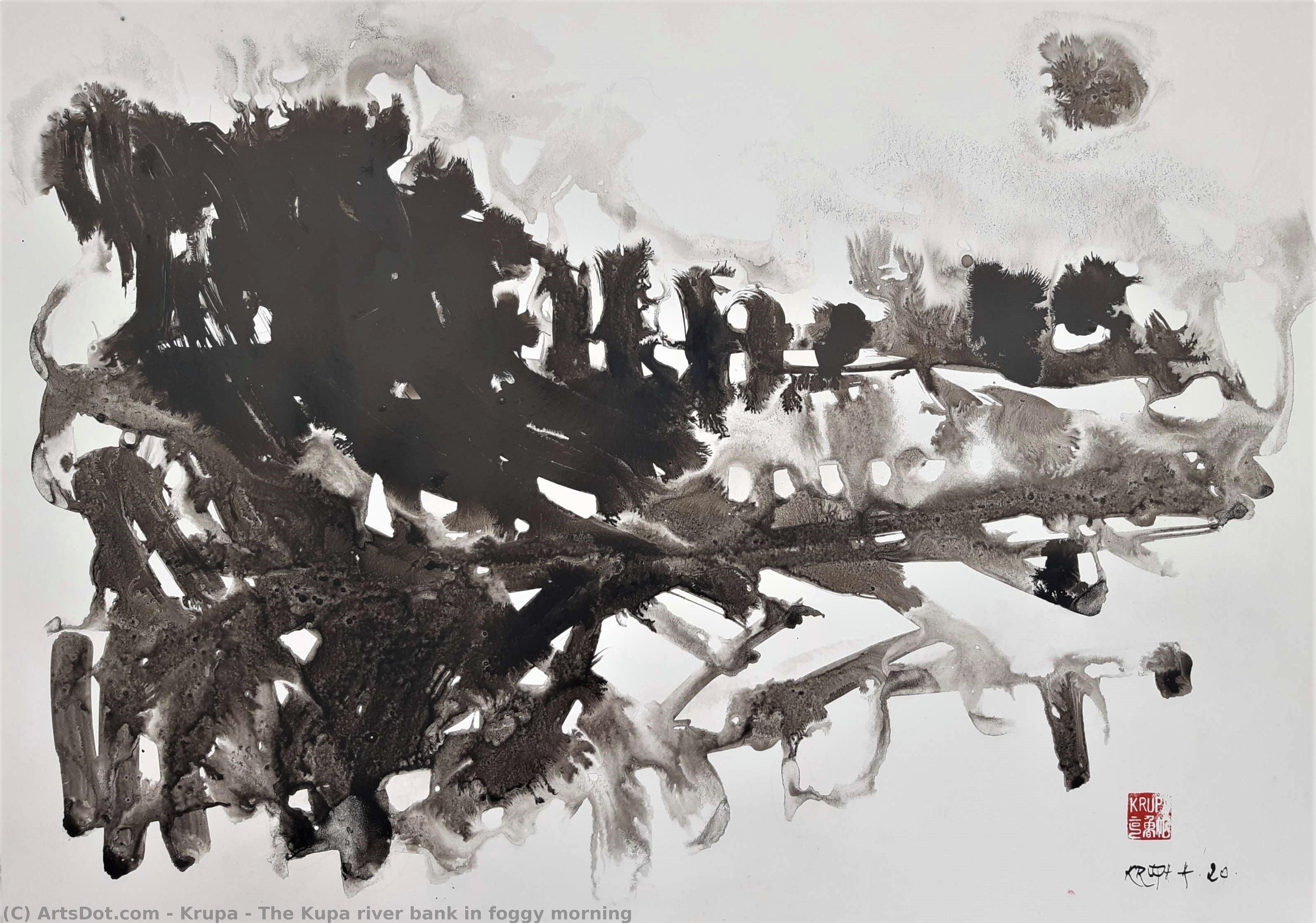 The Kupa River Bank In Foggy Morning — Alfred Freddy Krupa