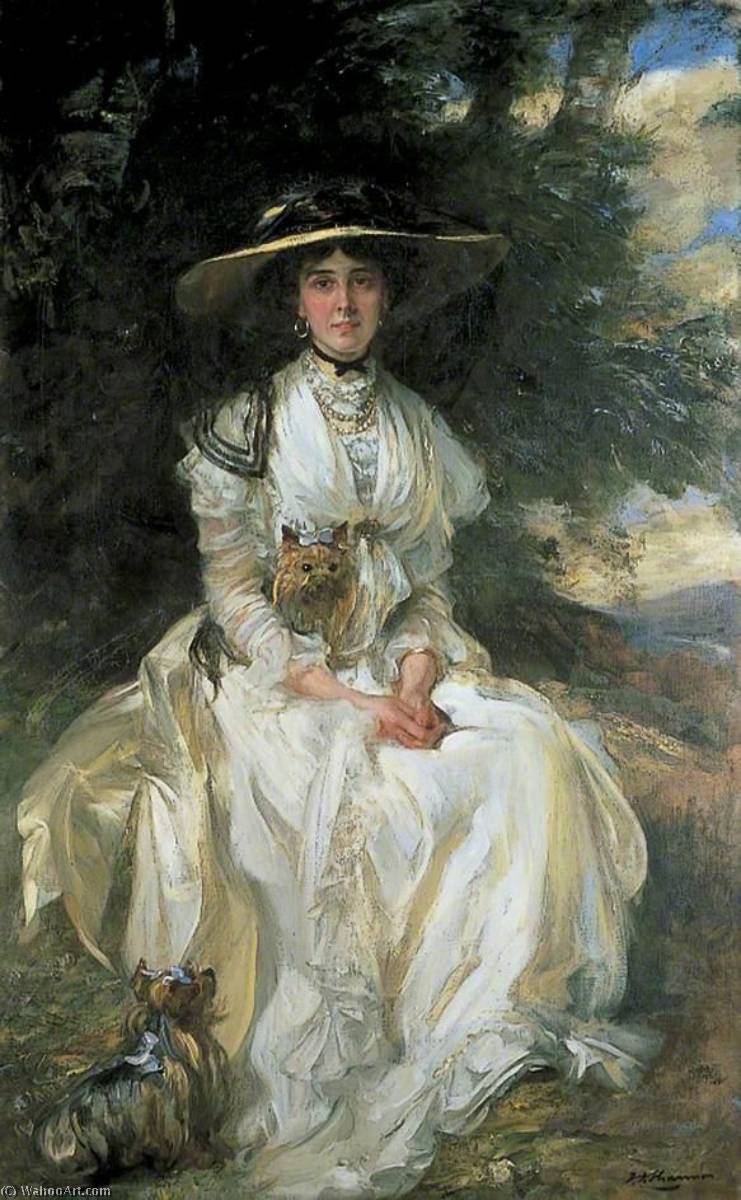 Lady Barber In A Landscape — サー・ジェームズ・ジェブサ・シャノン
