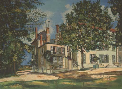 The Castle Of St-try At Anse (rhone) — Maurice Utrillo