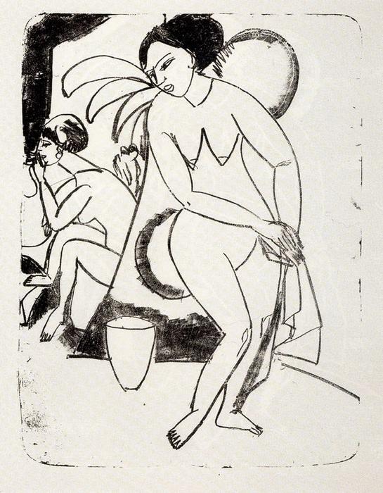 Naked Girls In The Studio — Ernst Ludwig Kirchner