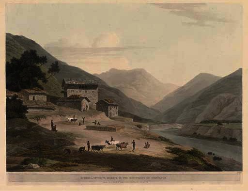 Jugeanor, In The Mountains Of Sirinagur — Thomas And William Daniell