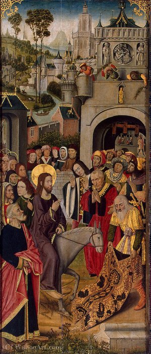 Entry Into Jerusalem - Gj - (5699) — Master Of The Thuison Altarpiece