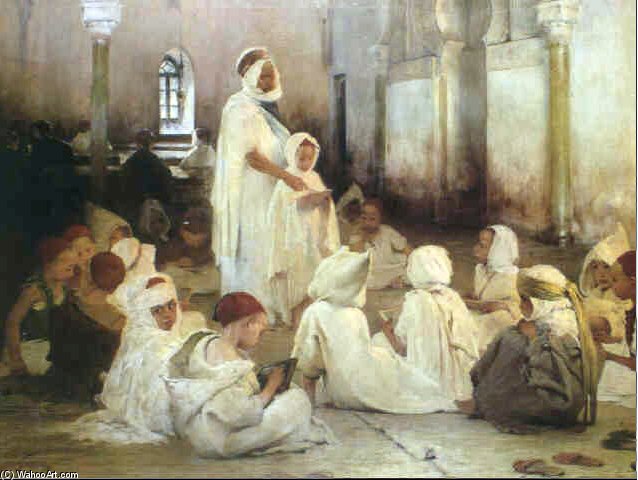 The Koranic Lesson — Henri Jules Jean Geoffroy Dit Geo