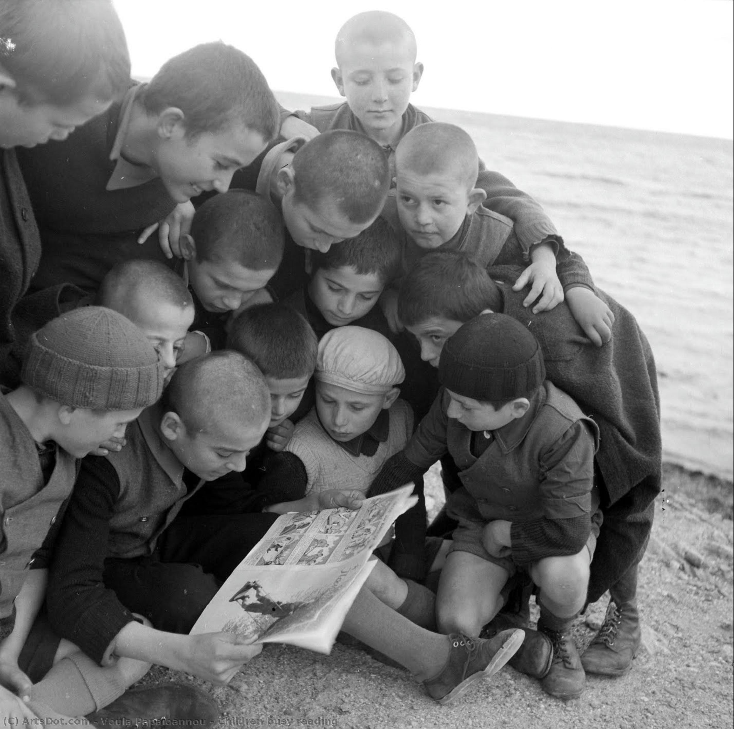 Children Busy Reading — Voúla Papaïoánnou