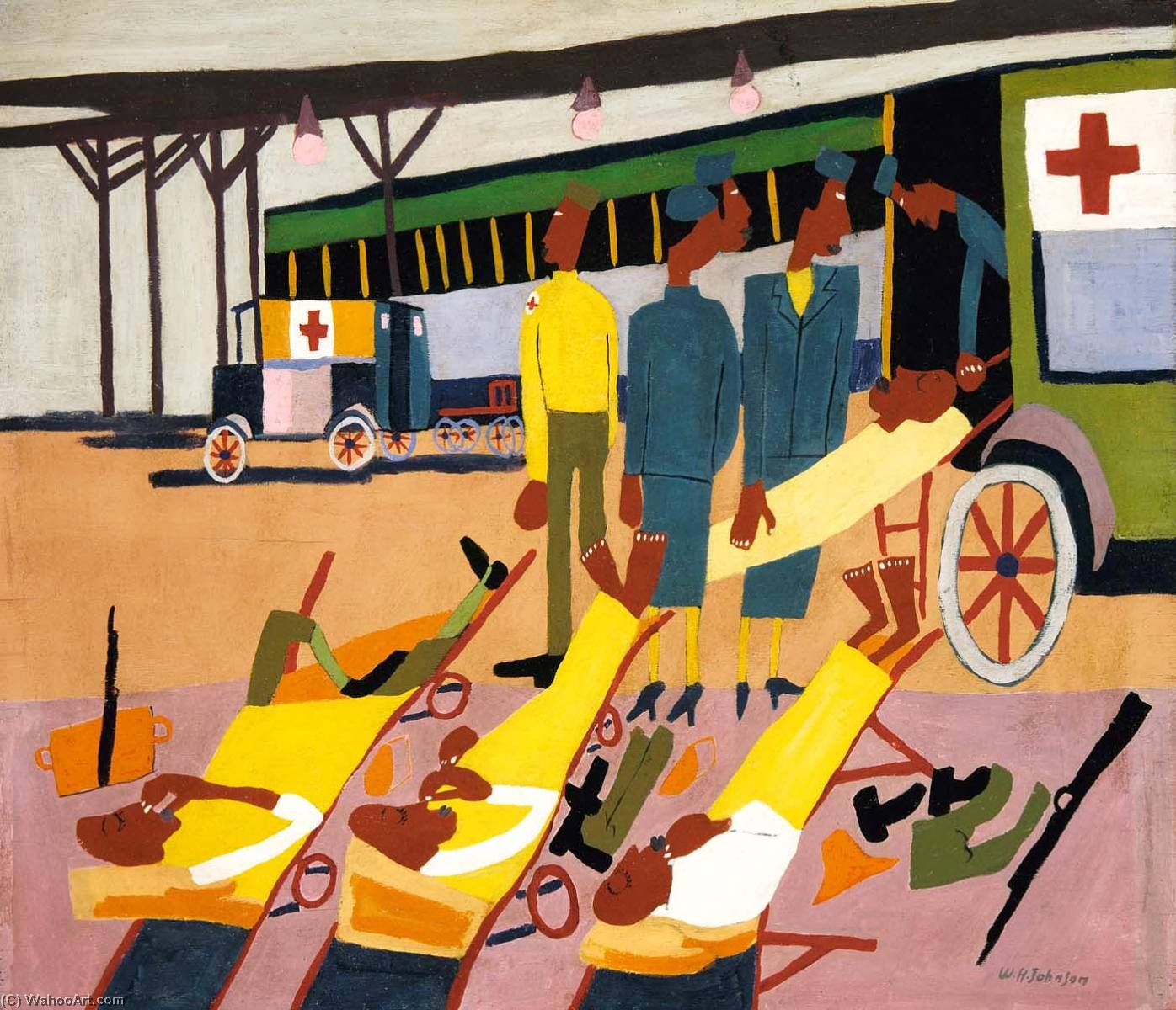 Red Cross Ambulance Stop — Уильям Генри Джонсон