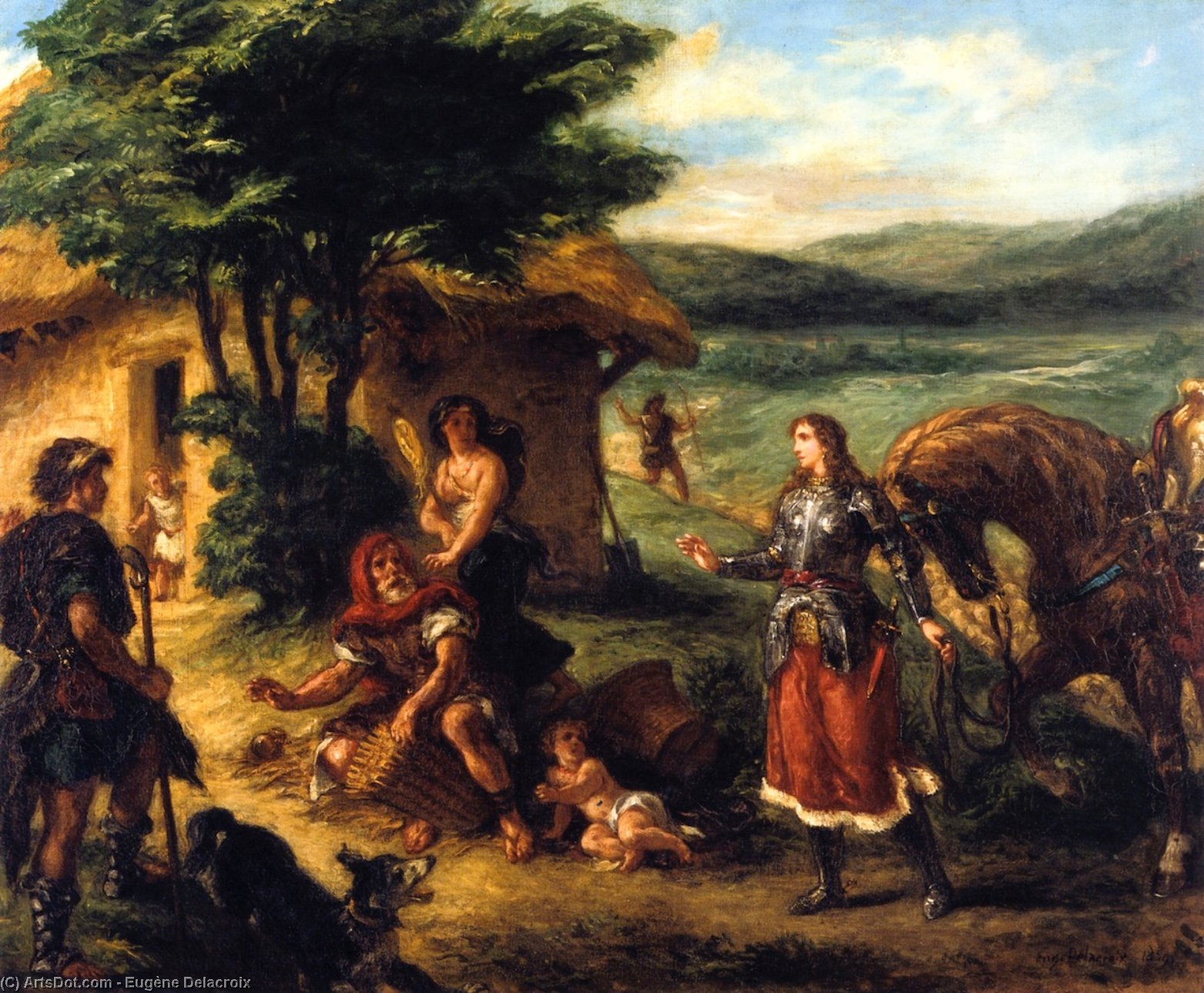 Erminia And The Shepherds — Eugène Delacroix