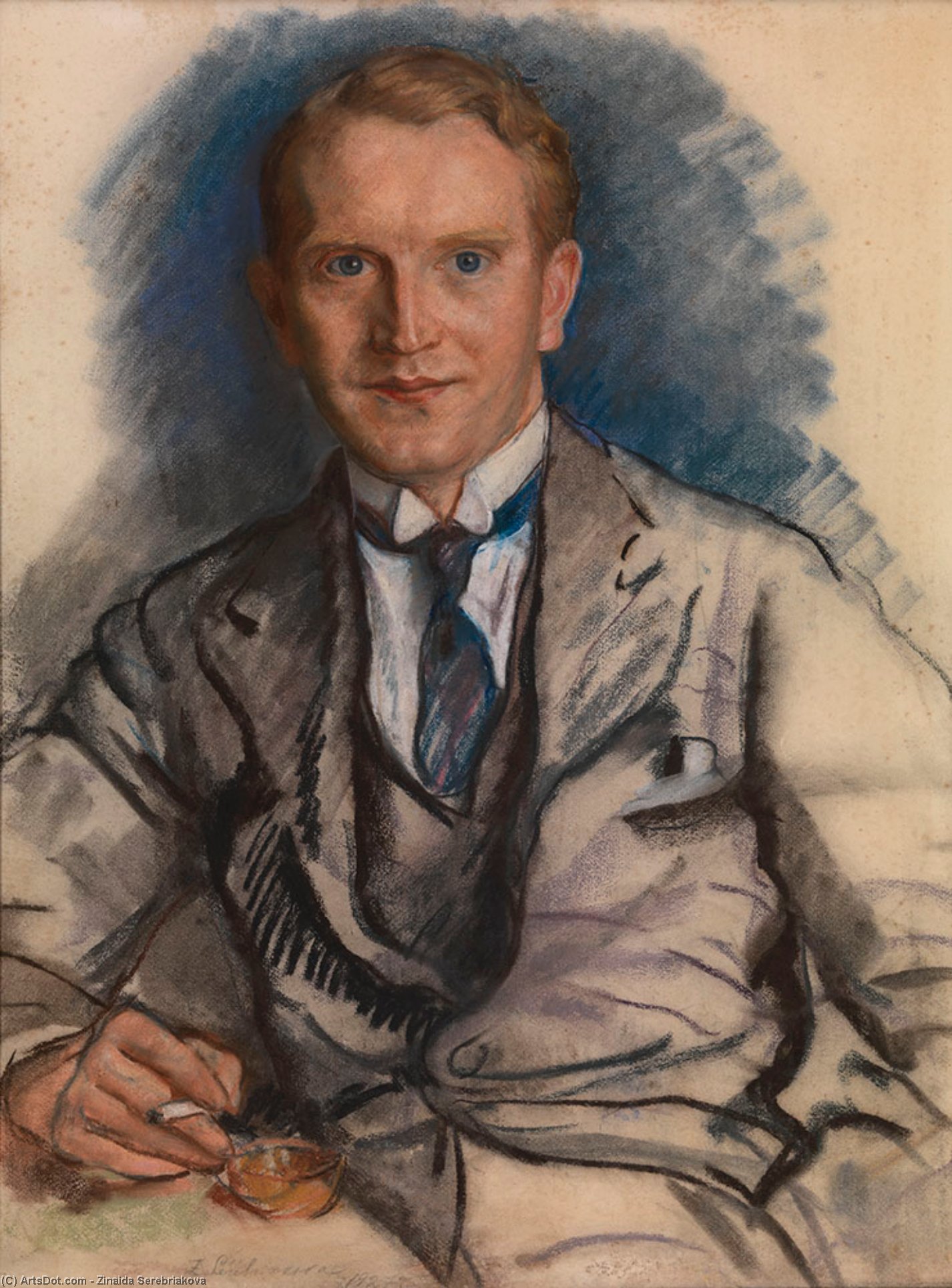 Portrait Of A Man — Zinaida Serebriakova