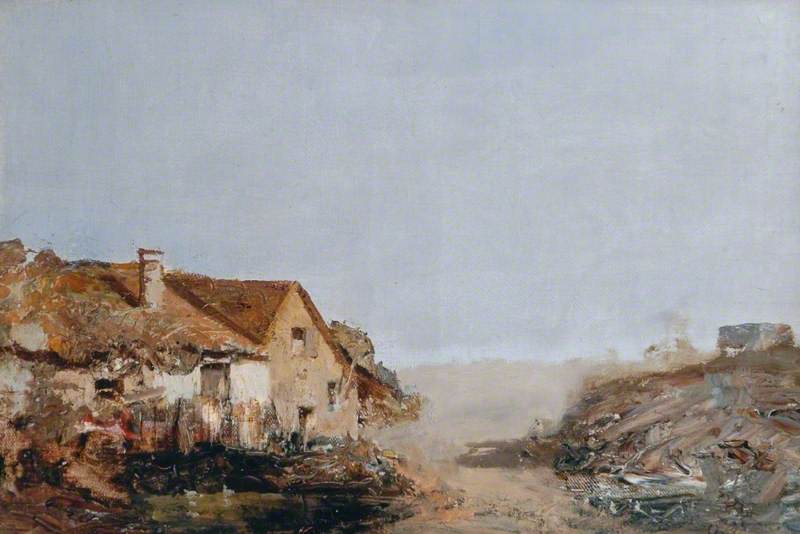 Sketch Of Cottages Near Boulogne Sur Mer, France — Joséphine Bowes