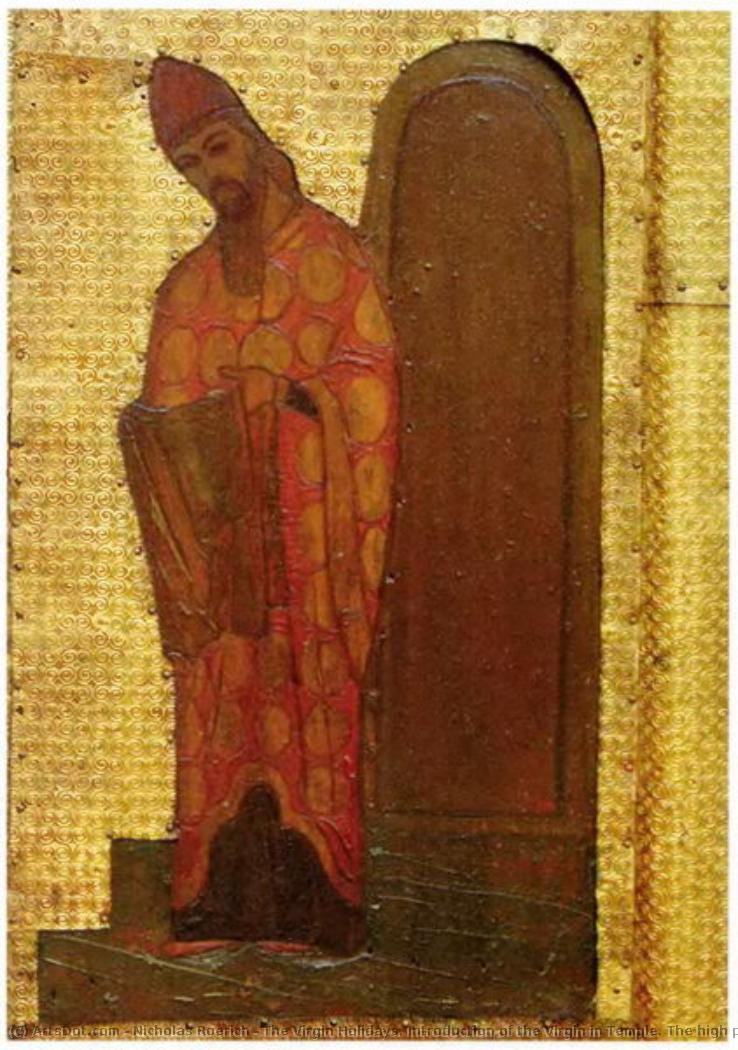 The Virgin Holidays. Introduction Of The Virgin In Temple. The High Priest Zechariah — Nikolai Konstantinowitsch Roerich