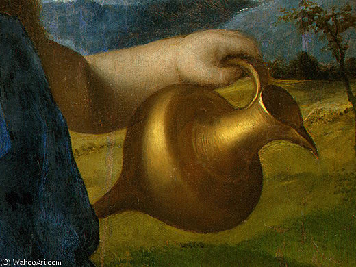 The Infant Bacchus, Probably Detalj - (2,) — Giovanni Bellini