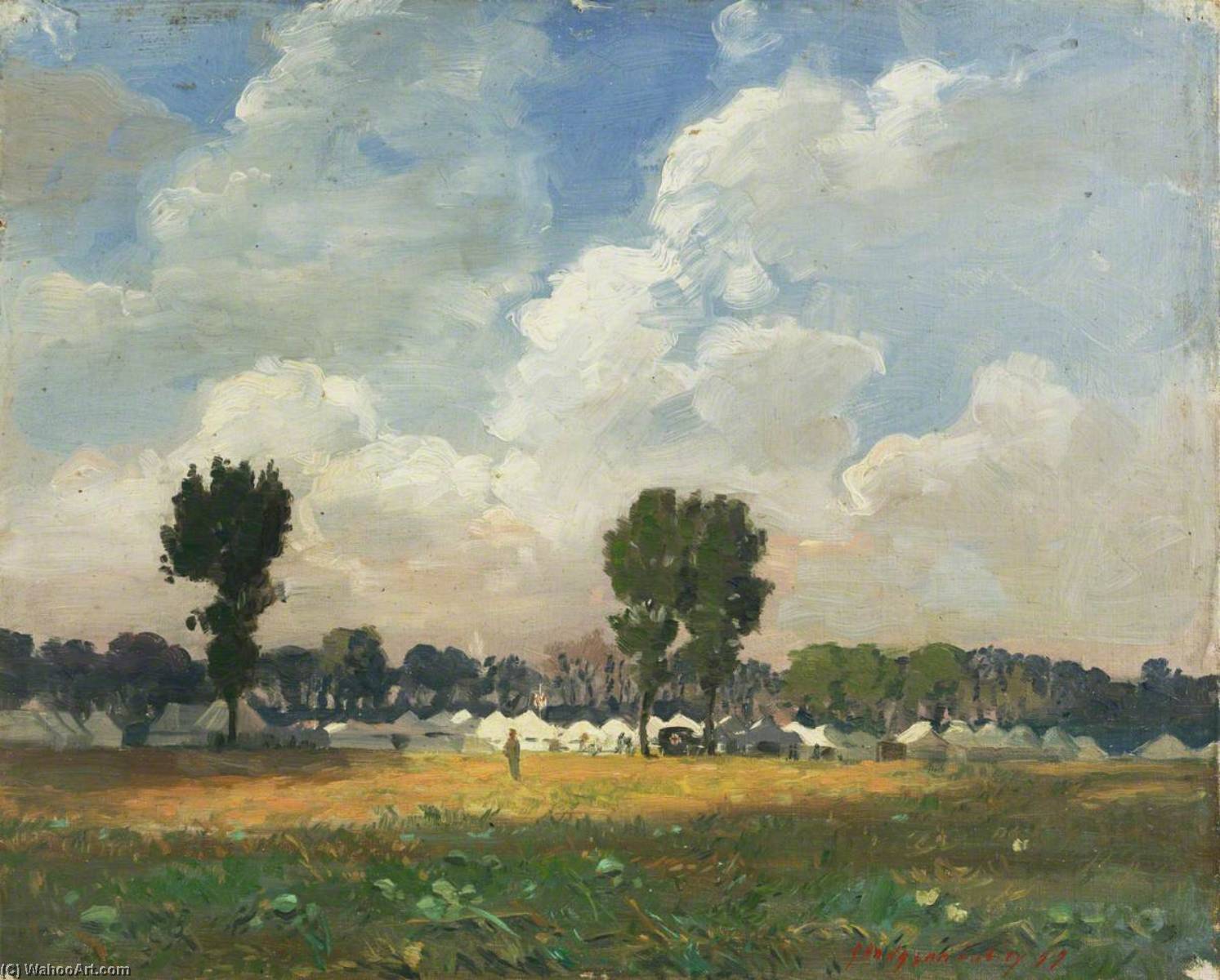 The Camp Of The 42nd Casualty Clearing Station, Douai — John Hodgson Lobley