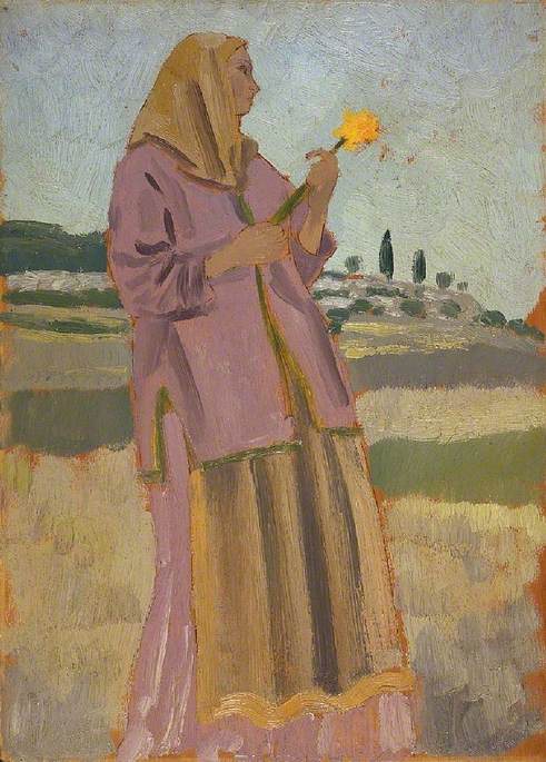 Woman With A Daffodil — Ogast Edvin Džon