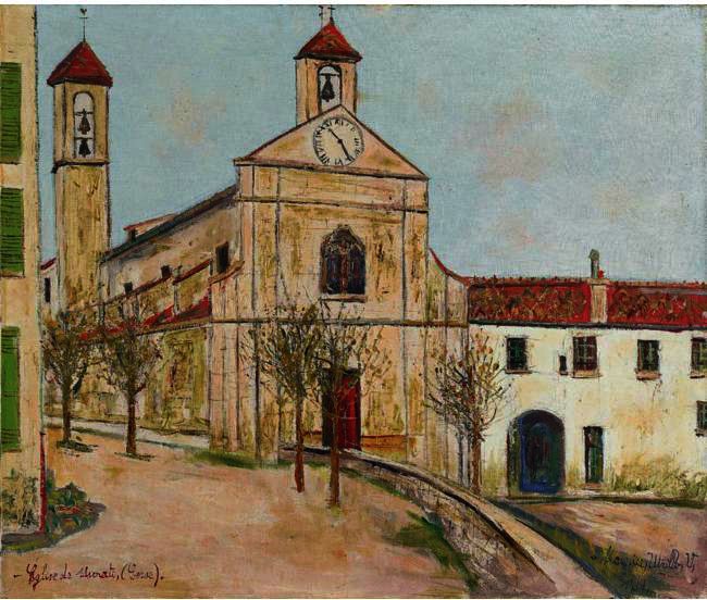 Church Of Murato (corse) — Maurice Utrillo