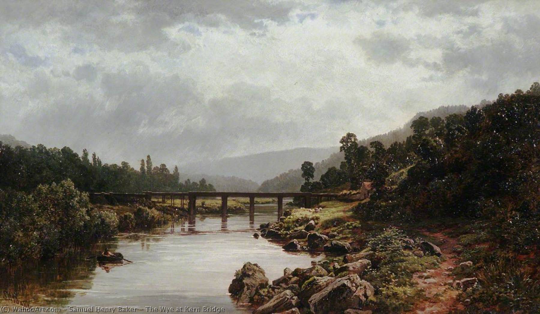 The Wye At Kern Bridge — Samuel Henry Baker