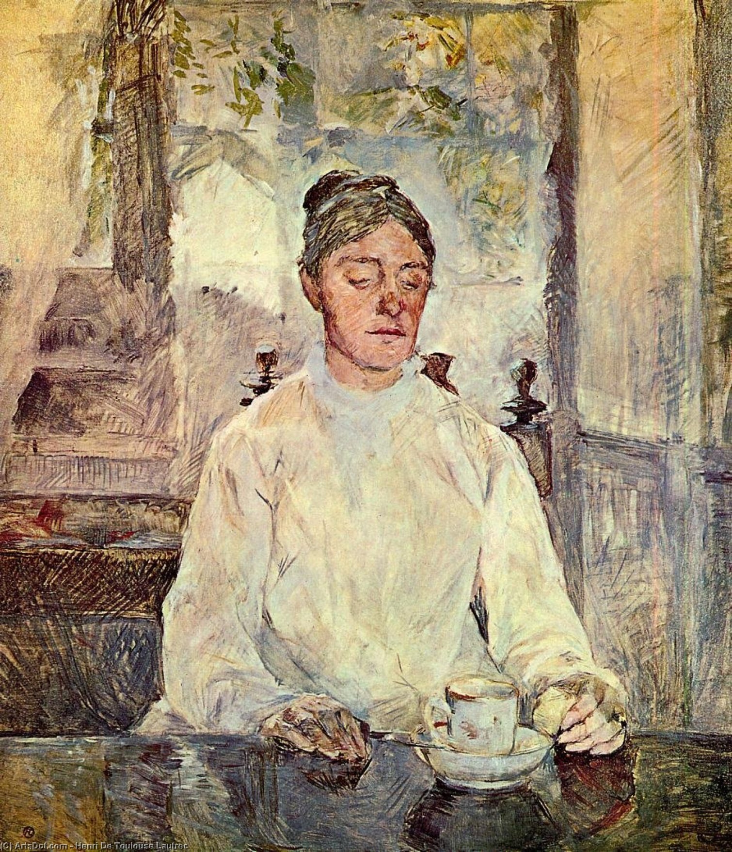 Portrait Of Comtesse Adele-zoe De Toulouse-lautrec (the Artist Mother) — Henri De Toulouse-lautrec