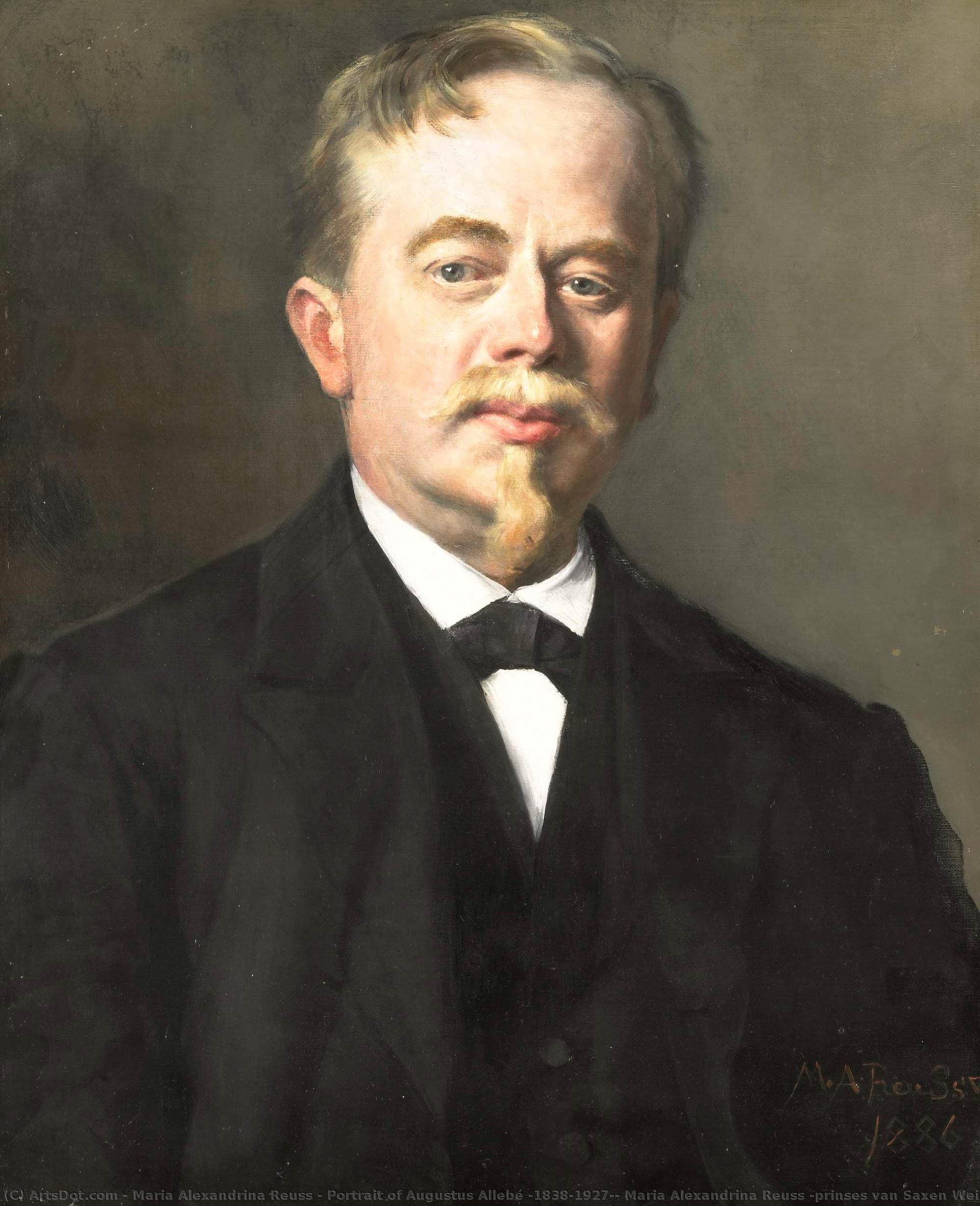 Portrait Of Augustus Allebé (1838-1927), Maria Alexandrina Reuss (prinses Van Saxen Weimar Eisenbach), 1886 — Maria Alexandrina Reuss