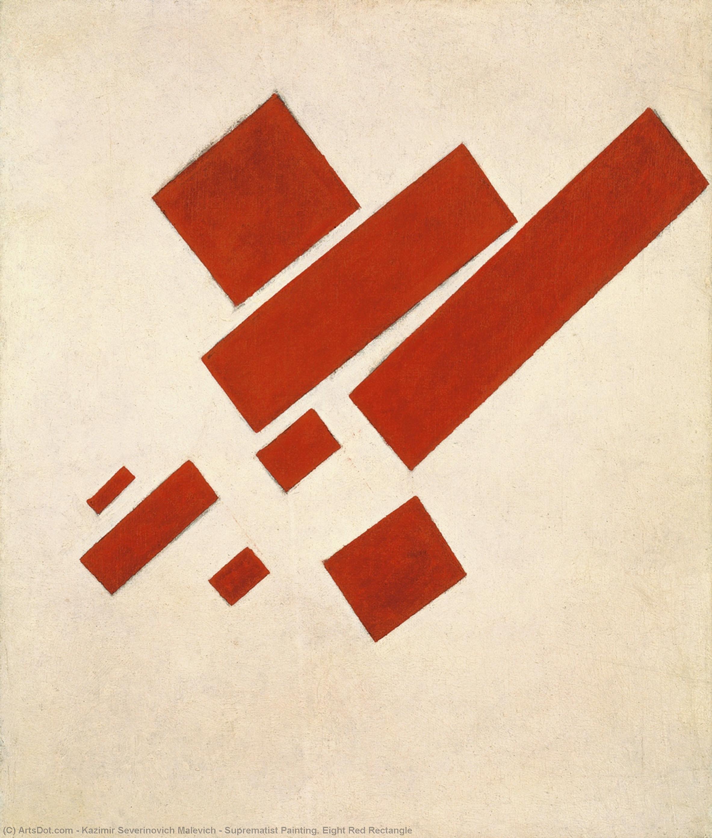 Suprematist Painting. Eight Red Rectangle — カジミール・マレーヴィチ