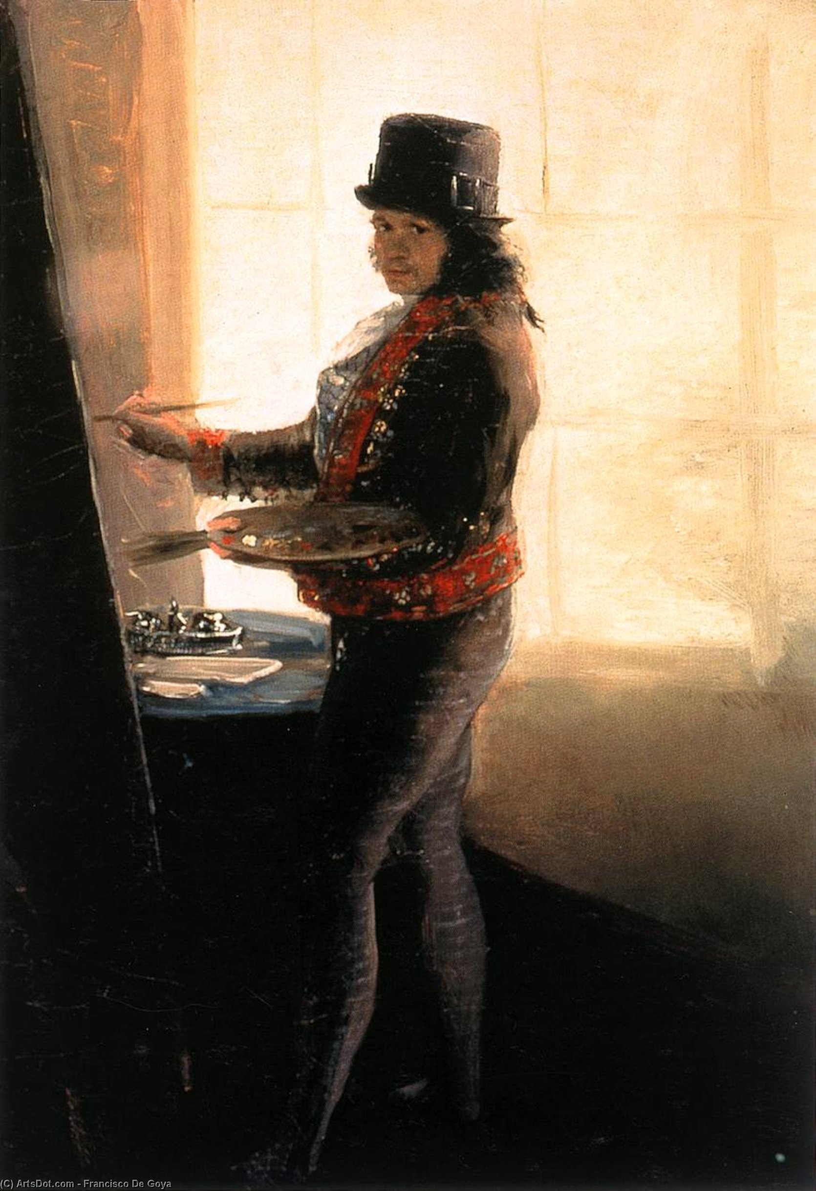 Self-portrait In The Studio — Francisco José De Goya Y Lucientes