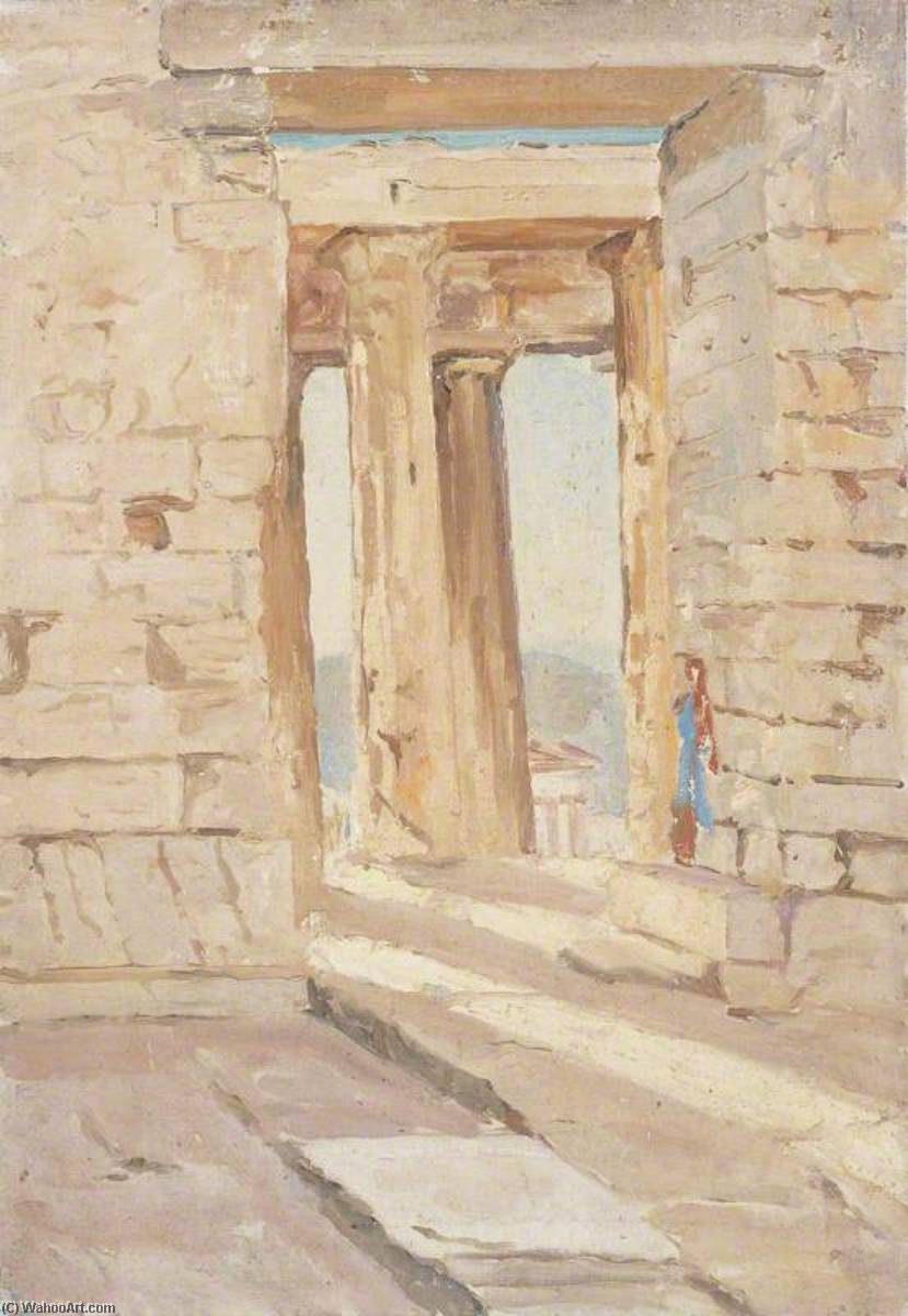 Remains Of A Doric Temple, Doorway And Columns — Winston Spencer Churchill