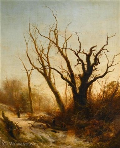 Gathering Twigs — Pieter Lodewijk Francisco Kluyver