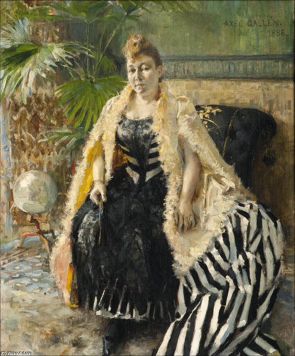Parisienne (also Known As Portrait Of Madame Cohen-rubens) — Akseli Gallen-kallela