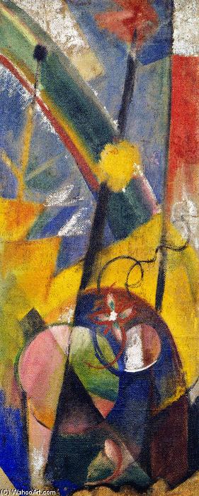 Landscape With Rainbow (right-hand Part Of The Three-part Fire Screen) — Franz Marc