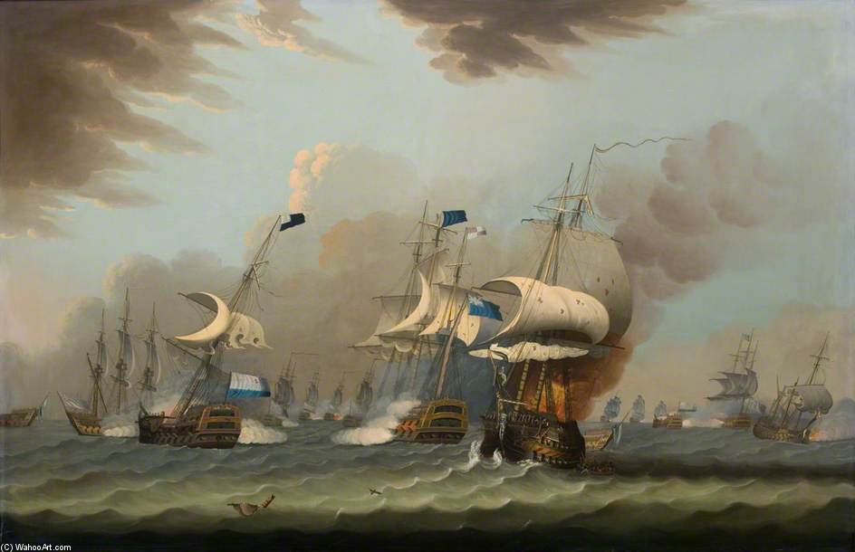The Victory Off Camperdown — Томас Уиткомб