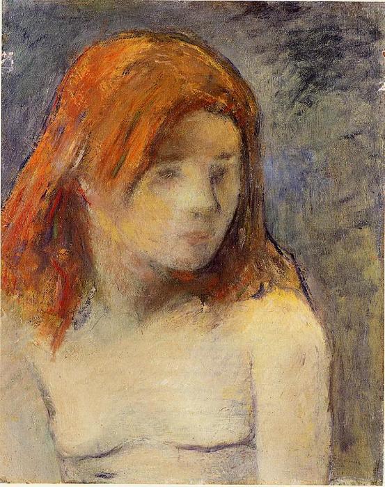 Retrato De Una Joven Desnuda — Eugène Henri Paul Gauguin