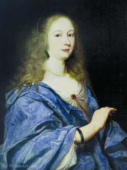 Portrait Of A Lady In Blue Dress. — Abraham Lambertsz. Van Den Tempel