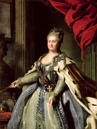 Portrait Of Catherine Ii C.1770 — Fyodor Stepanovich Rokotov