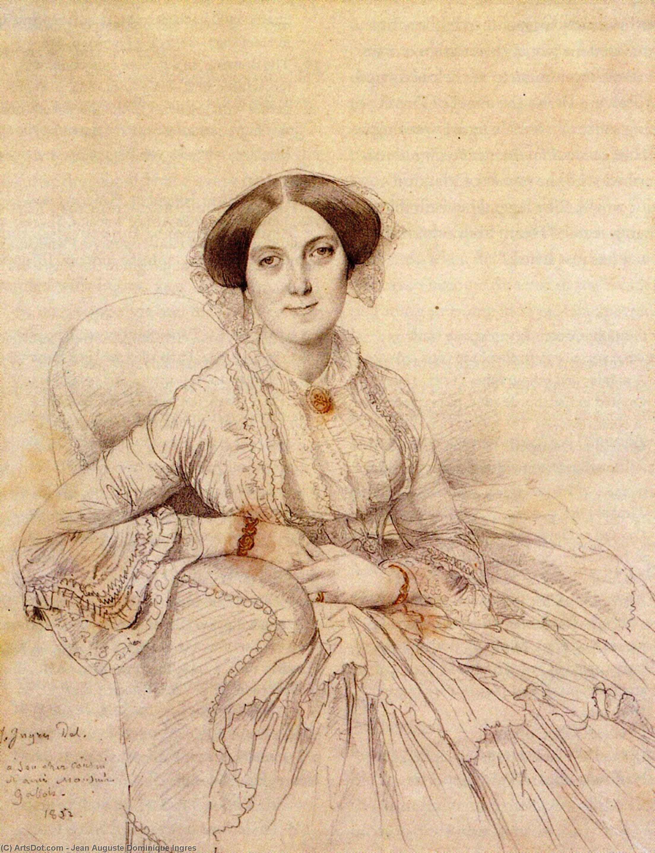 Madame Felix Gallois Born Nathalie Rose Joachime Bochet — Jean-auguste-dominique Ingres