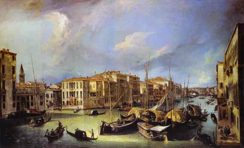 Grand Canal - Looking North-east From The Palazzo Corner-spinelli To The Rialto Bridge — Canaletto