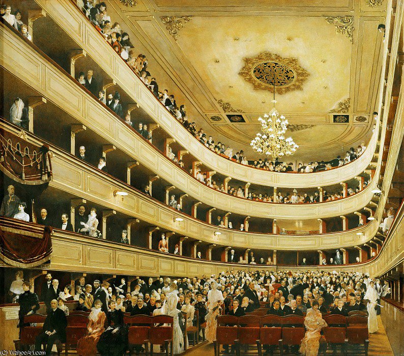 Auditorium In The Old Burgtheater, Vienna — Gustav Klimt