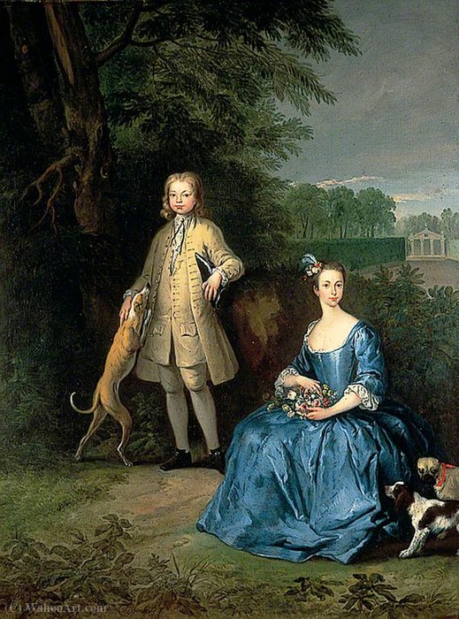 Master Edward And Miss Mary Macro, The Children Of The Reverend Dr Cox Macro — Peter Tillemans