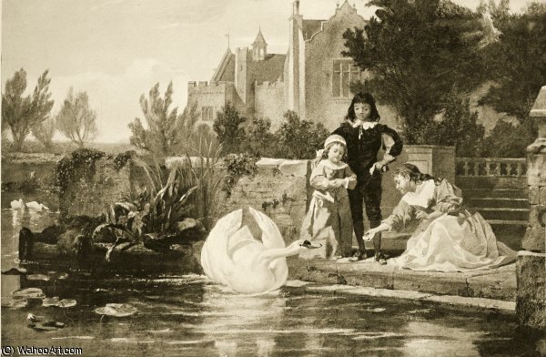 The Children Of Charles I Illustration From Hutchinsons Story Of The British Nation — Frederick Goodall