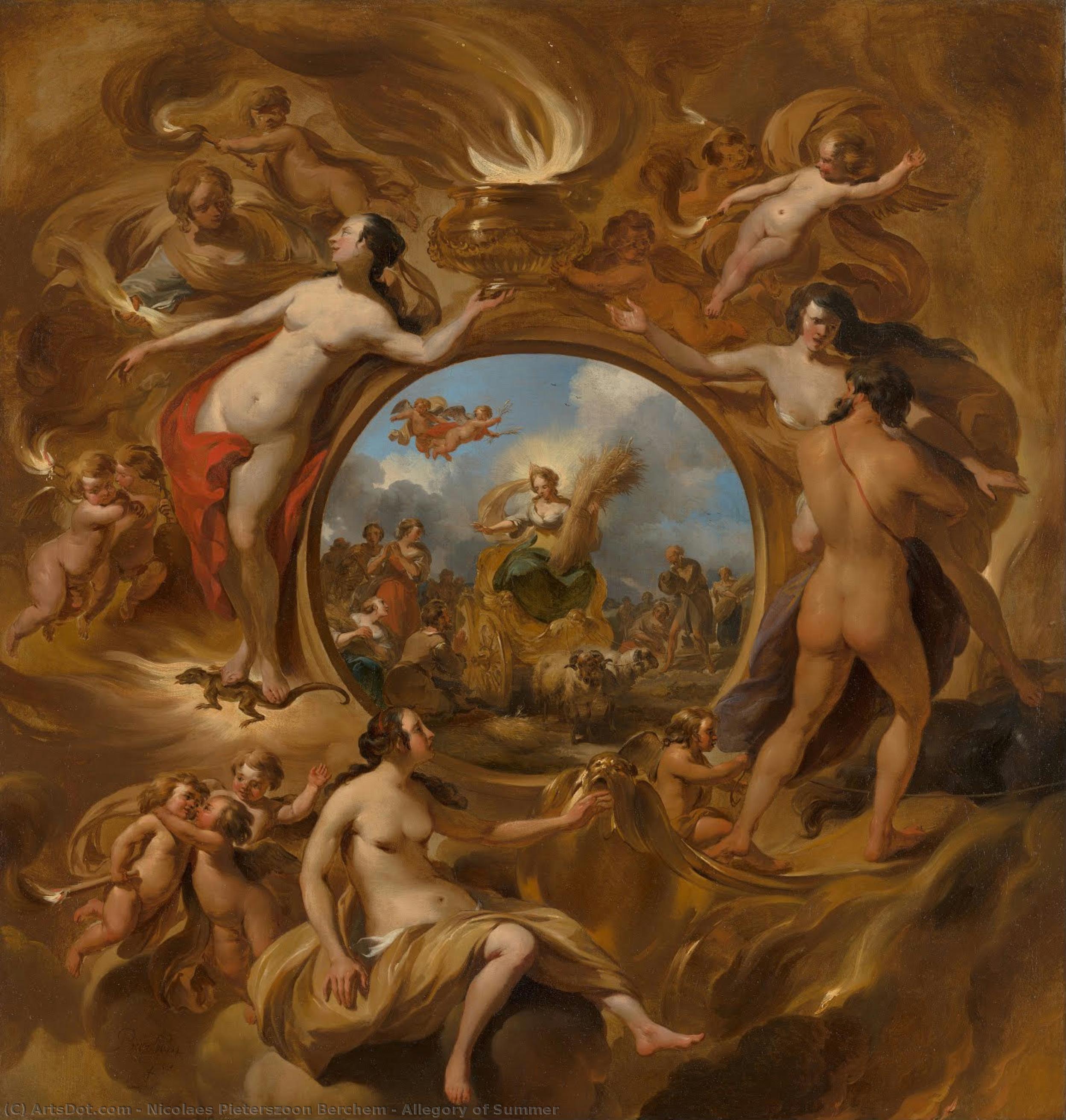 Allegory Of Summer — Nicolaes Pieterszoon Berchem