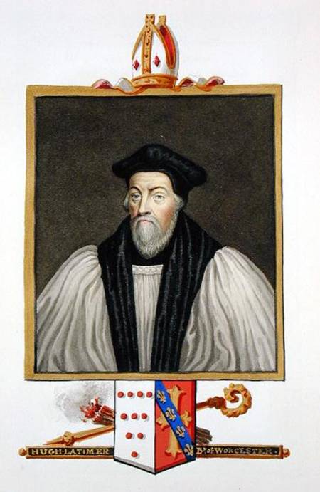 Portrait Of Hugh Latimer Bishop Of Worcester From 'memoirs Of The Court Of Queen Eli — Sarah Countess Of Essex