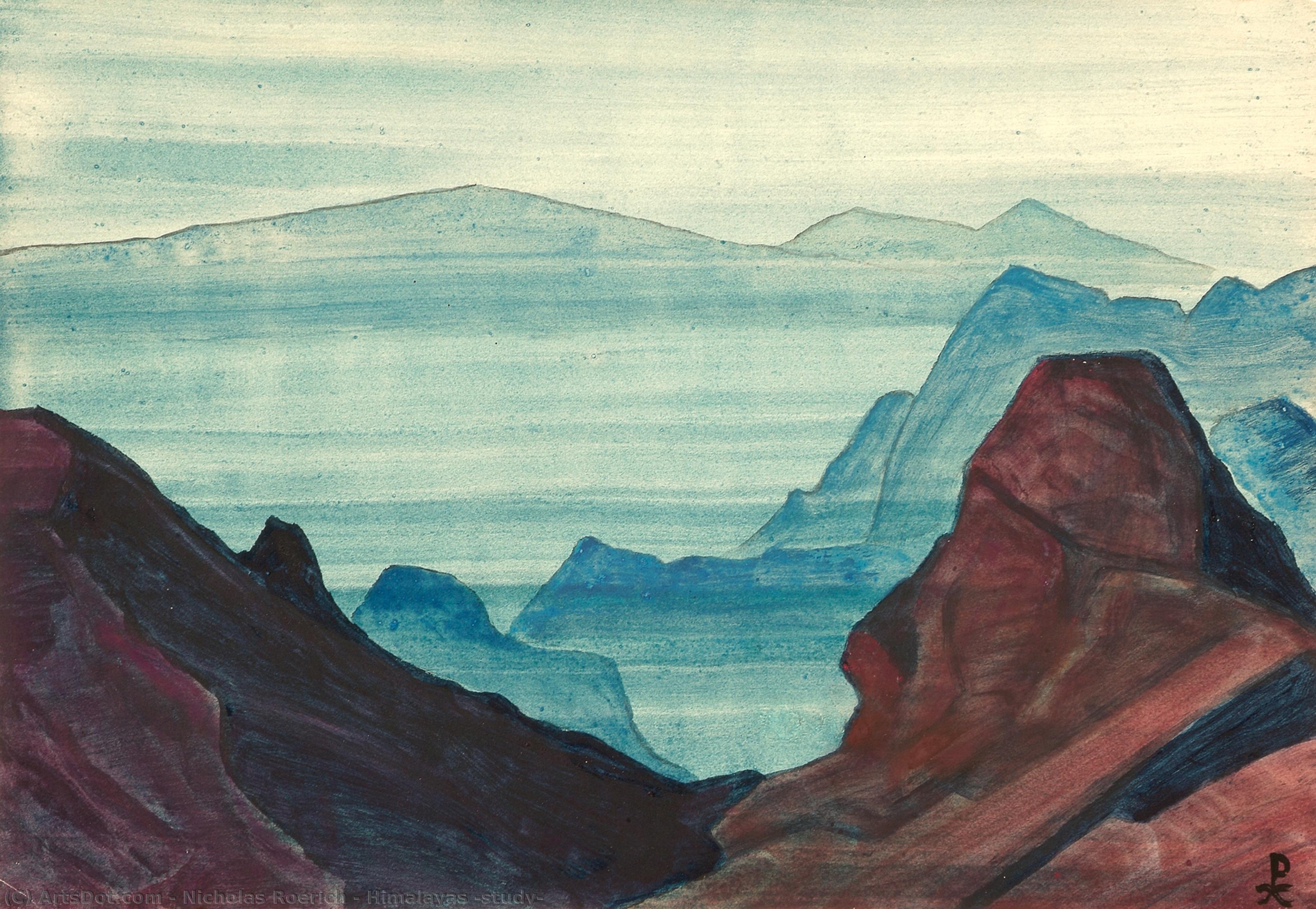 Himalayas (study) — ニコライ・ロエリヒ