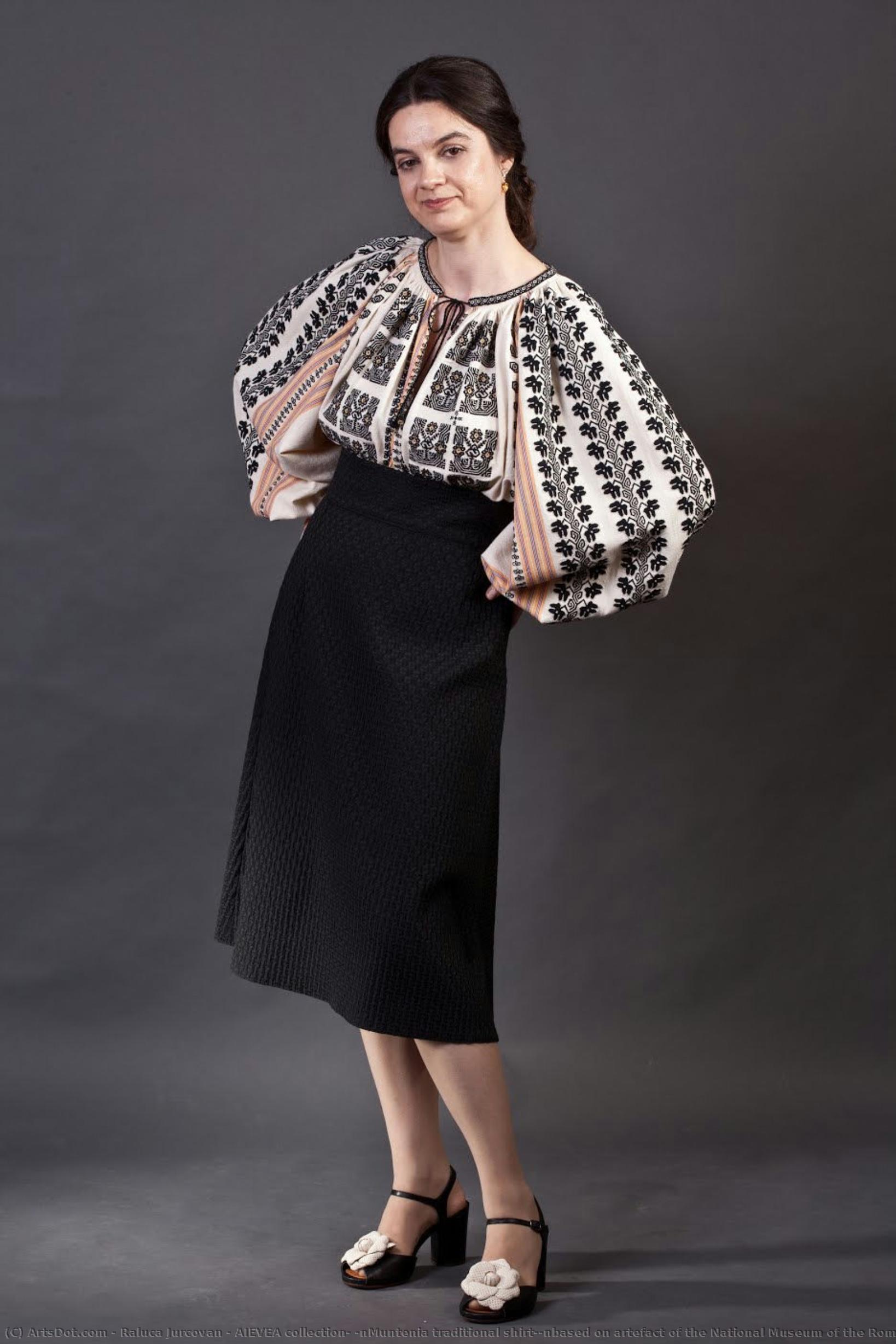 Aievea Collection; \nmuntenia Traditional Shirt;\nbased On Artefact Of The National Museum Of The Romanian Peasant — Raluca Jurcovan