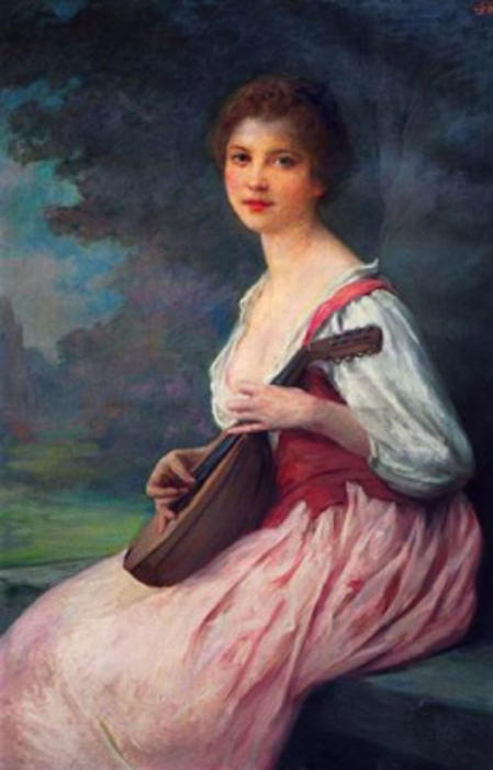 La Mandoline — Charles Amable Lenoir