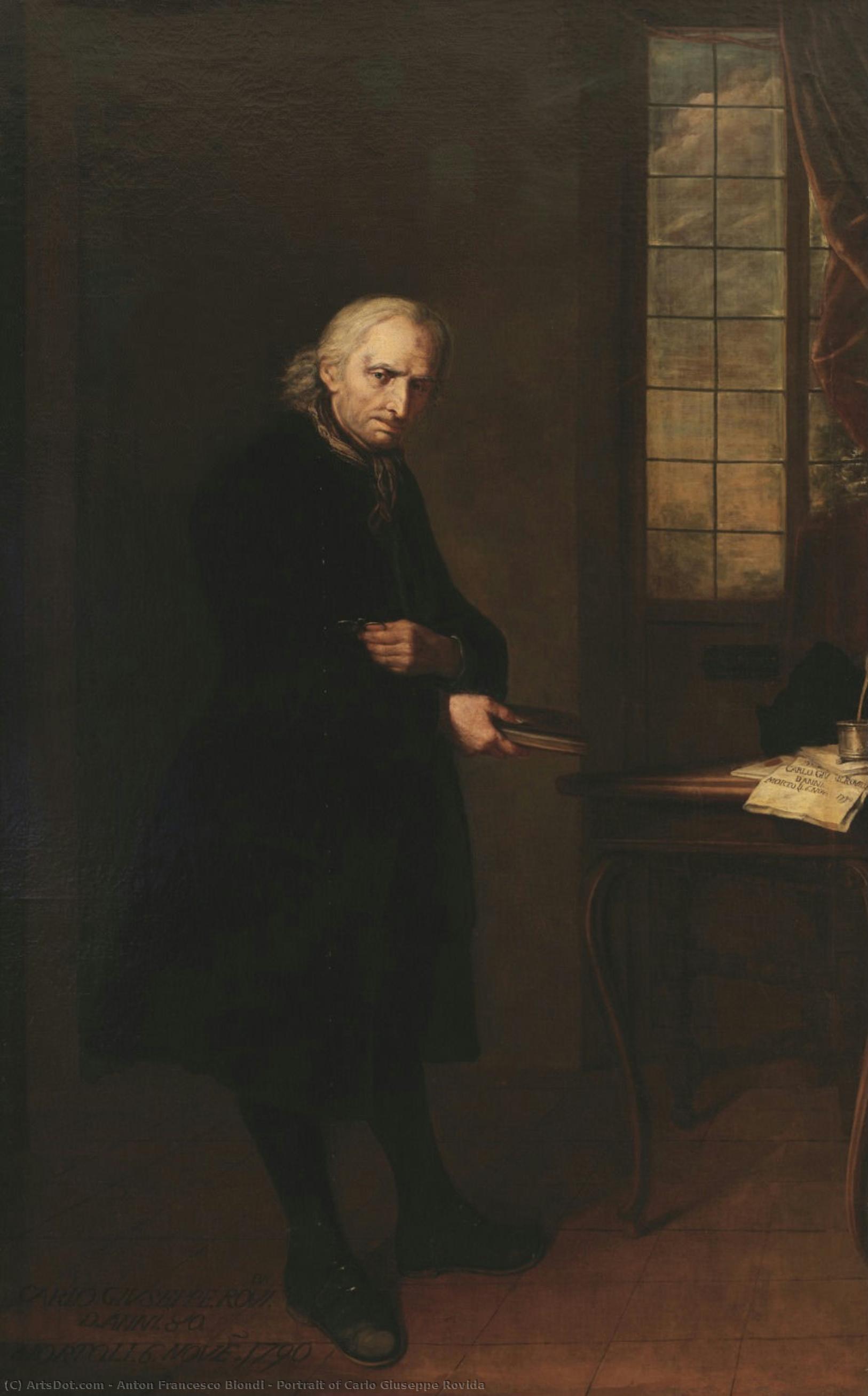 Portrait Of Carlo Giuseppe Rovida — Anton Francesco Biondi